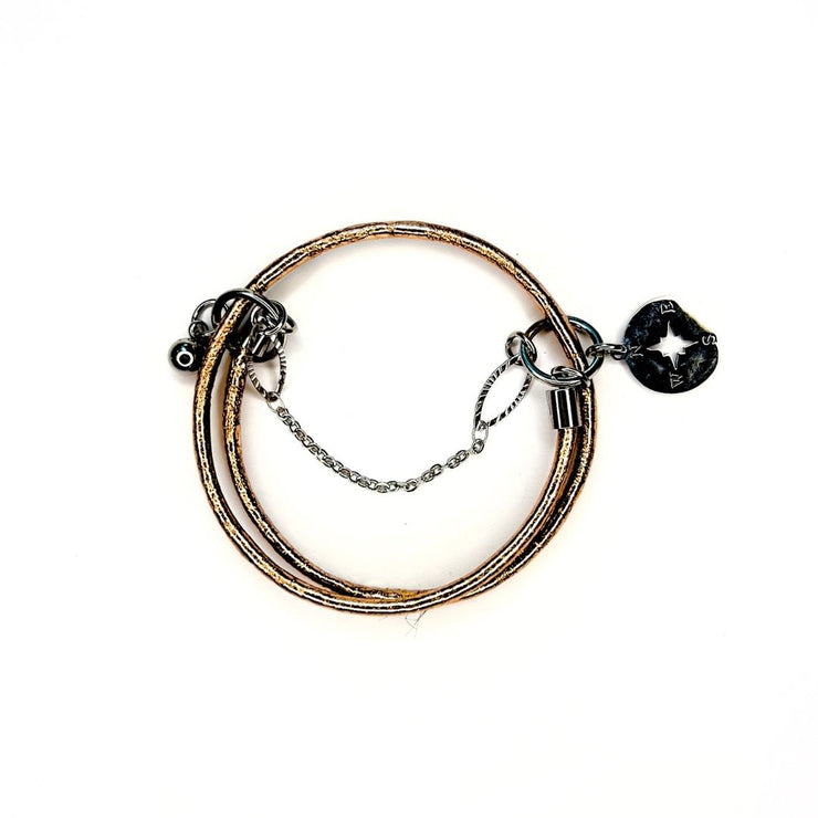 Stack Large Charm Silver