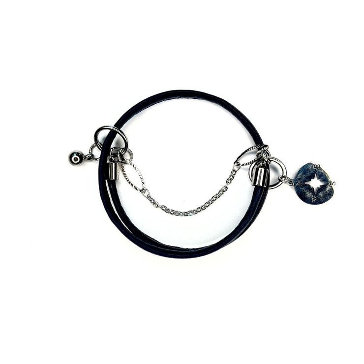 Stack Large Charm Silver