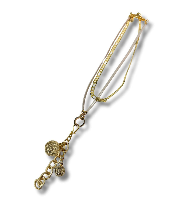 Long or Short Necklace - Gold Coin