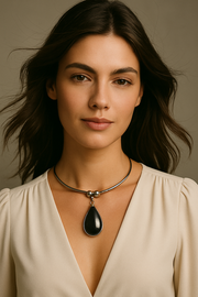Collier pendentif interchangeable | Goldstone