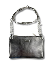 Double Travel Accessory Bag | Silver Cube (2 Pcs)