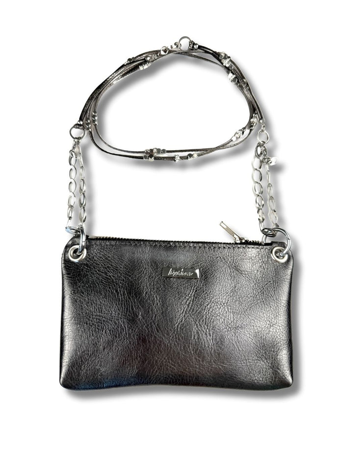 Double Travel Accessory Bag | Silver Cube (2 Pcs)