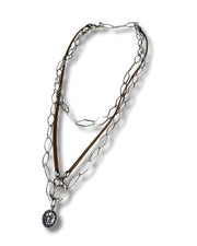 Modular Pendant | Silver Crystal