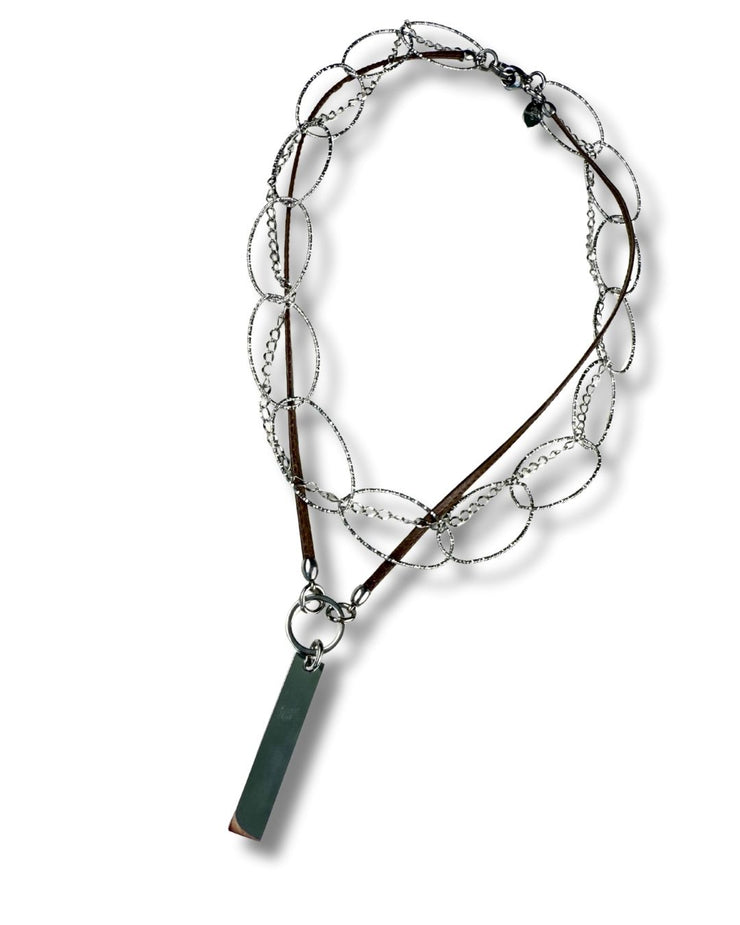 Modular Pendant | Silver Bar