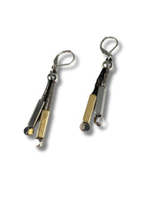 Boucle d'oreille halo 1,5" dorée
