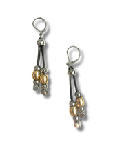 Boucle d'oreille halo 1,5" dorée