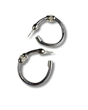 Boucle d'oreille halo 1,5" dorée
