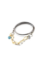 Stack Bracelet | Blue Gem