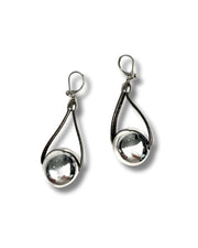 Boucle d'oreille halo 1,5" dorée