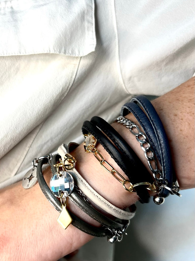 Stack Large Crystal Gold
