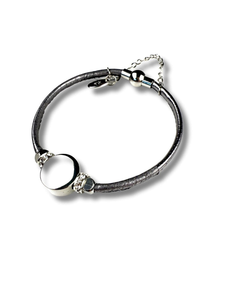 Single Magnet Flat Sphere | Silver