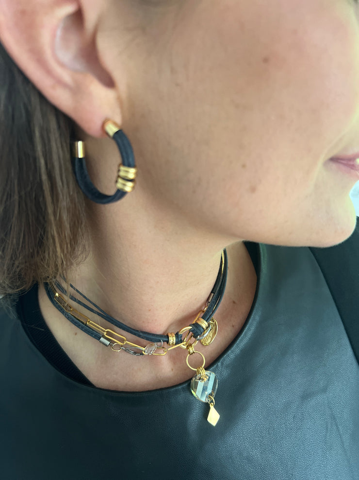 Large, silver, sport, hoop earrings