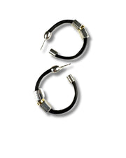 Boucle d'oreille halo 1,5" dorée