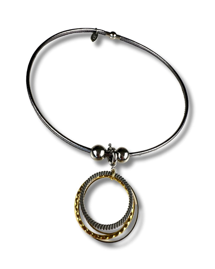 Interchangeable Pendant Necklace | Mixed Rings