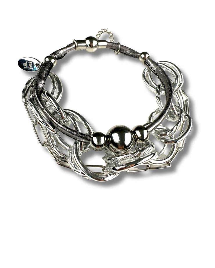 Multi-Stack Double Link | Silver