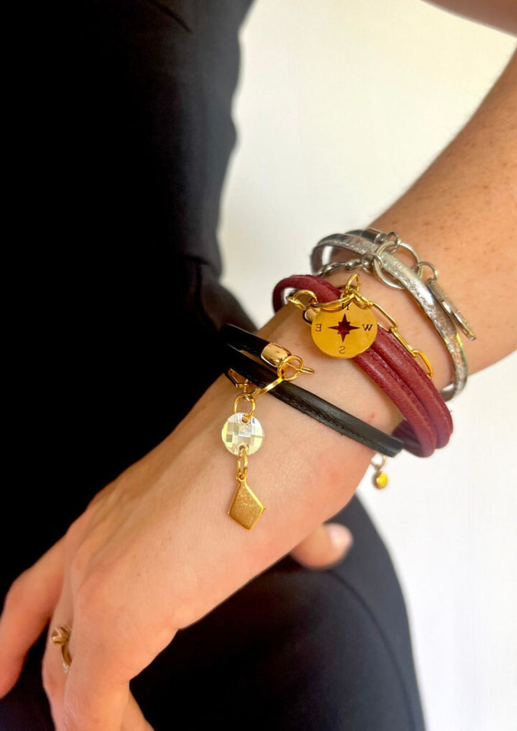 Stack Large Charm Gold