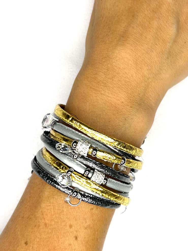 Coil Crystal Bracelet